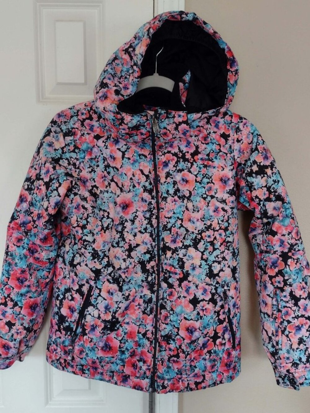 Roxy Girls Jet Ski Dry Flight 10K Snow Jacket Size 12 L Madison Flowers